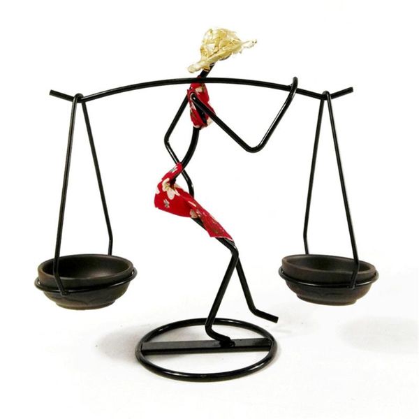 

candle holders pastoral character holder black home carrying girls' those elegent women iron candlestick vintage decoration