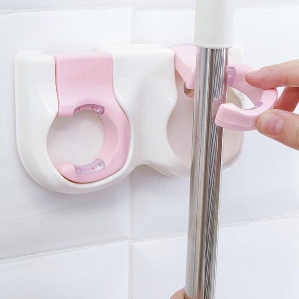

hooks & rails mop hook no punch broom clip bathroom rack powerful traceless wall