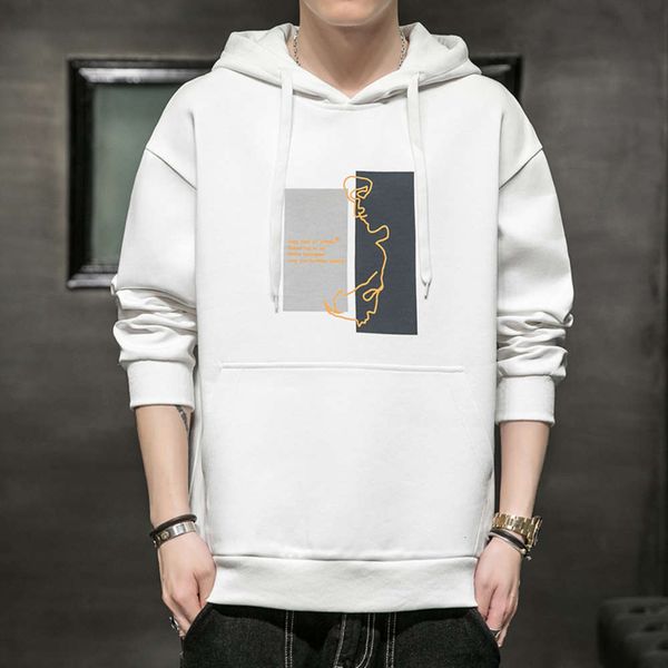 

hooded sweater autumn fashion loose casual youth coat, Black