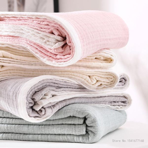 

blankets 21 colors 100% cotton muslin bed cover home textile kids blanket sofa bedspread throw for beds