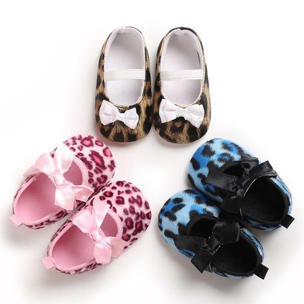 

first walkers spring born baby girl shoes leopard print cotton comfort casual