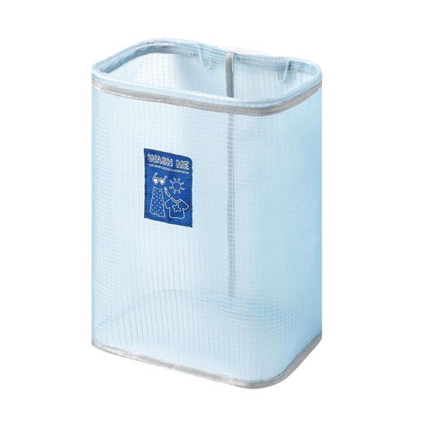 

laundry bags 1pc hamper wall mounted foldable breathable mesh home organizer dirty clothes basket for bathroom storage