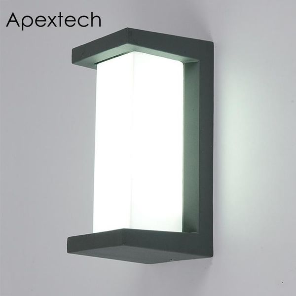 

outdoor wall lamps apextech 10w led waterproof light modern nordic style aluminum porch balcony garden lamp for lighting ac85-265v