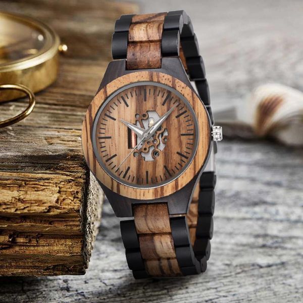 

wristwatches shifenmei wood mens watches sport men's wristwatch wooden quartz military watch men relogio masculino, Slivery;brown