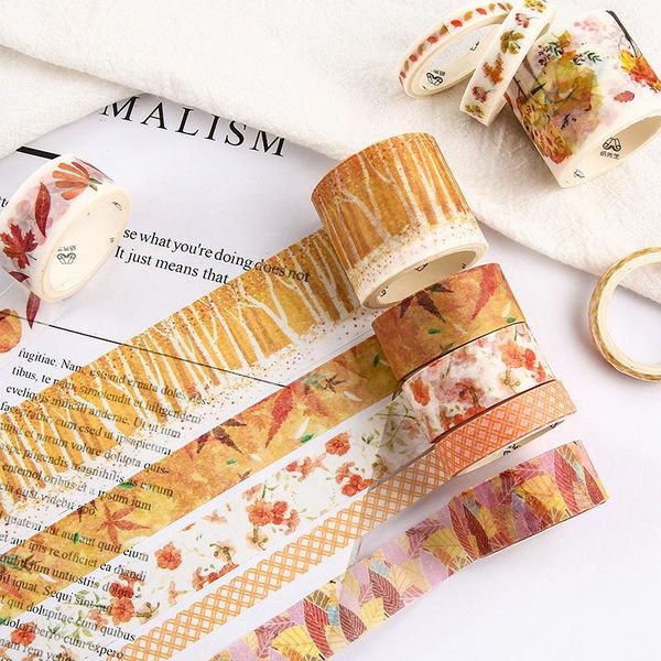 

gift wrap washi tape set small fresh flowers hand account stickerillustration decoration sticker 10 rolls