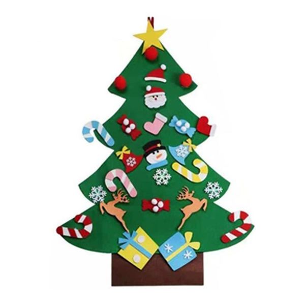 

christmas decorations children diy tree handmade felt cloth stereo smooth cutting