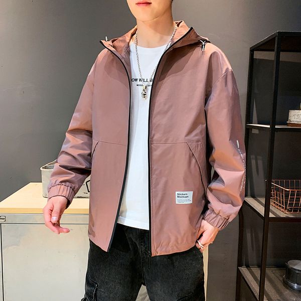 

spring and autumn 2021 trend youth korean casual handsome gradient hooded et cloth men's wear, Black;brown