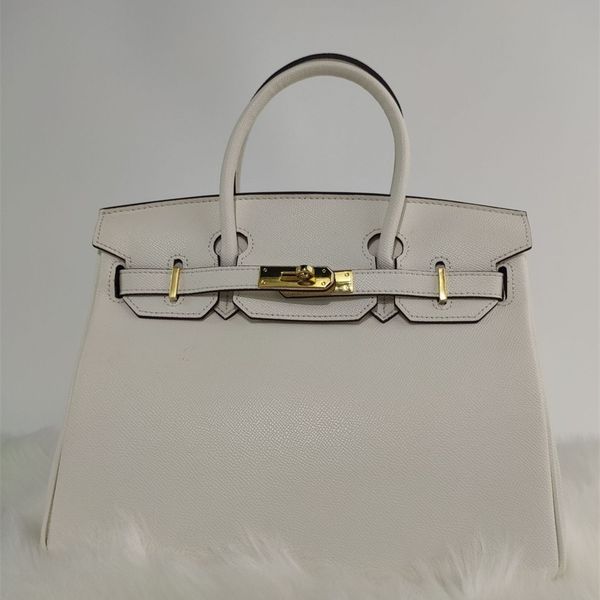 

outlet herme h head leather women's 2021 fashion litchi bridal bag one shoulder luxuryss designerss ba wan