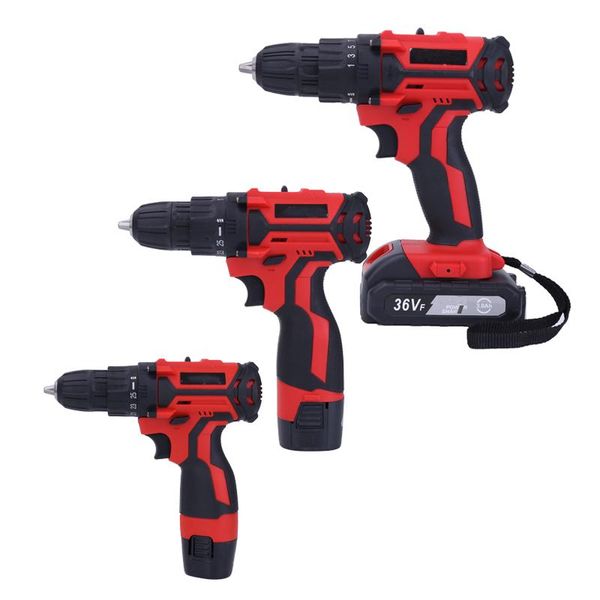 

professiona electric drills mini 12v 18v 36v drill screwdriver multifunction high and low speed rotary tools cordless screwdrivers