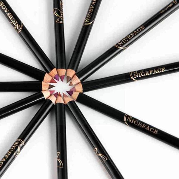 

lip pencils 12 colors optional nude color matte liner fashionable long-lasting colorful waterproof makeup smooth tool g8n6