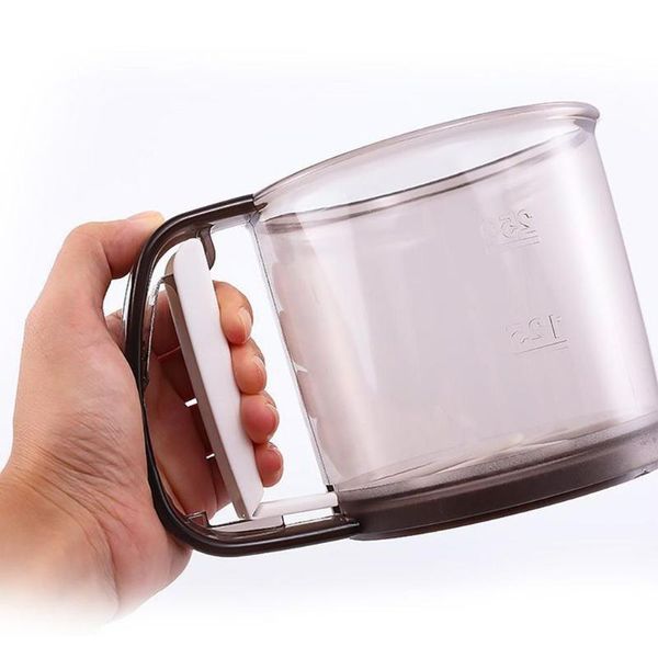 

handheld powder flour sieve cup mesh sifter strainer baking kitchen gadget tool & pastry tools