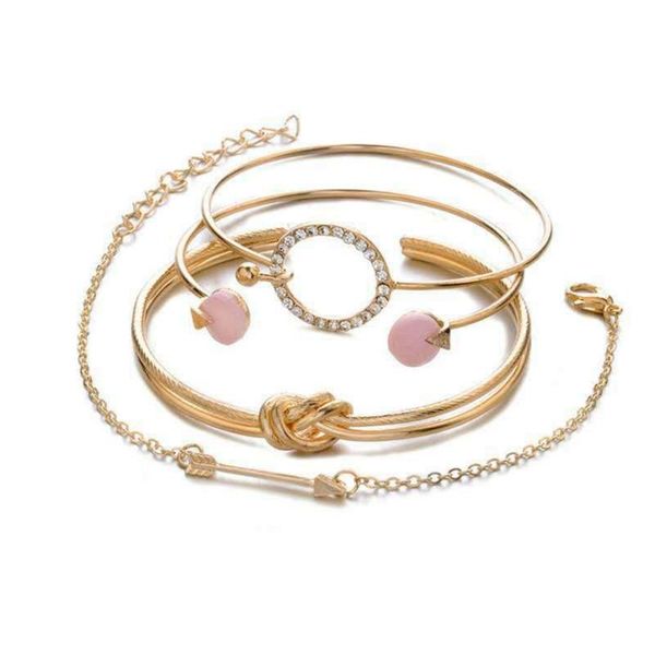 

anklets europe explosion circular jewelry arrow bangle bracelet family of four, Red;blue