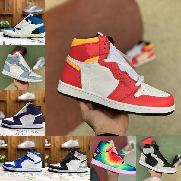 

2021 basketball shoes 1 1s univeristy blue high dark mocha white jordans jumpman mens women hyper royal off jordan retro light fusi