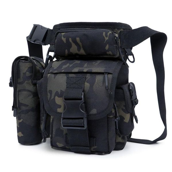 

men drop leg bag waist bags tactical fanny pack belt hip military shoulder camping molle for army xa689+wa outdoor