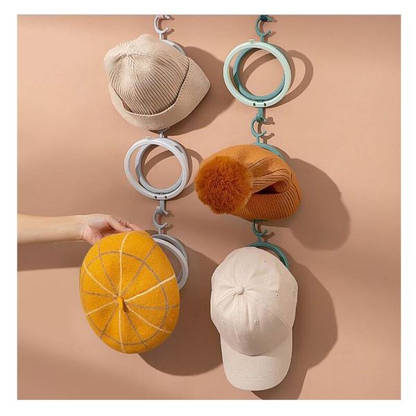 

hooks & rails wall mount hat holder rack storage display behind doors scarf bag hangers shelf home organizer accessories gh1084