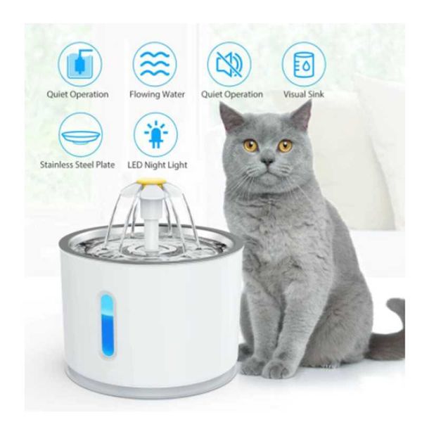 Cat Bowls Alimentadores de água PET automática Pet Liderar alimentador elétrico Bowl bebendo dispensador de bebida