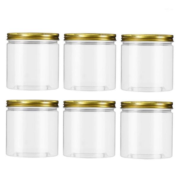 

storage bottles & jars 6 pcs kitchen container food can transparent cereals