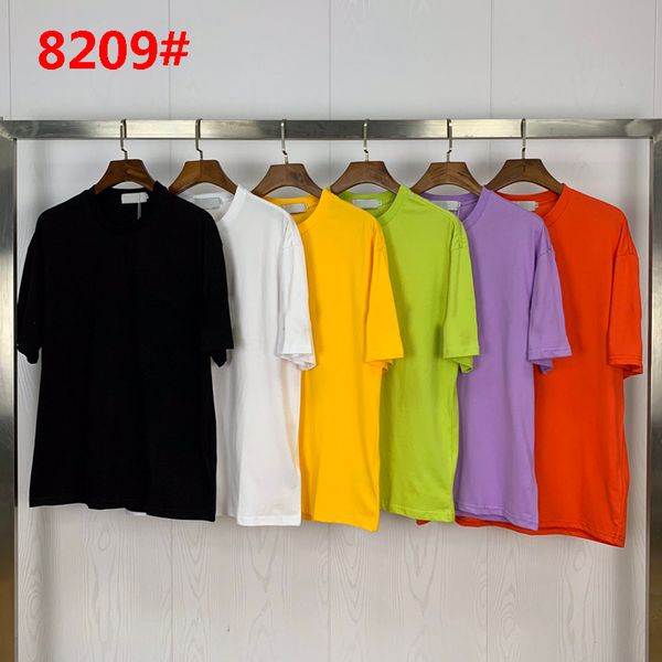 

brand designed #8209 summer fashion classic t-shirt 6color casual men's short-sleeved tee shirts m-2xl 2021 high quality, White;black