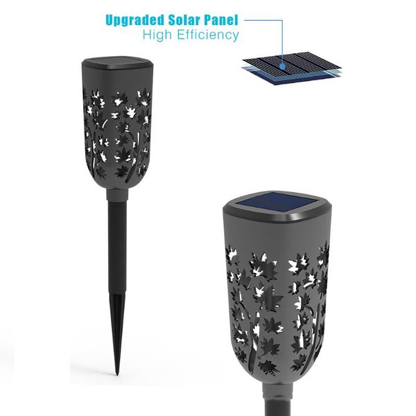 

lawn lamps led solar lantern light hollow maple projection stake auto lighting outdoor waterproof garden yard art decorations