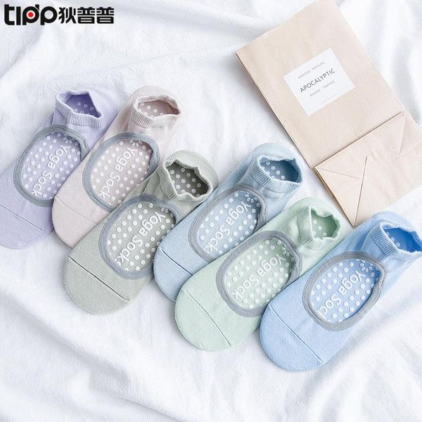

women anti-sli pilates yoga socks breathable backless ankle ladies ballet dance sports for fitness gym sport, Black