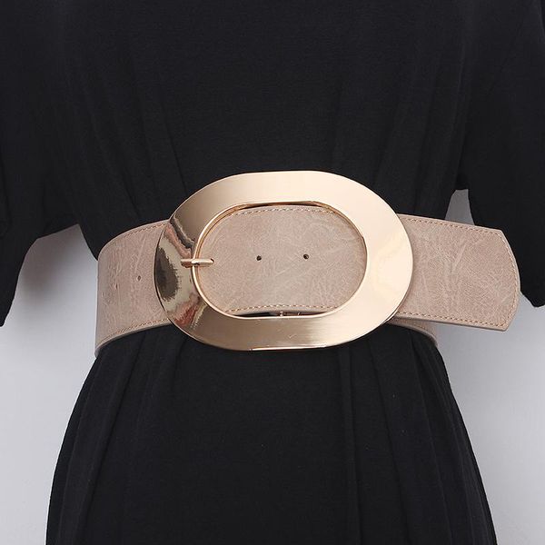 

belts women's runway fashion pu leather cummerbunds female vintage dress corsets waistband decoration wide belt r3336, Black;brown