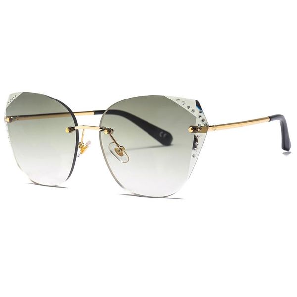 

sunglasses vintage round women men 2021 fashion rimless glasses retro pink sun uv400 zonnebril dames, White;black