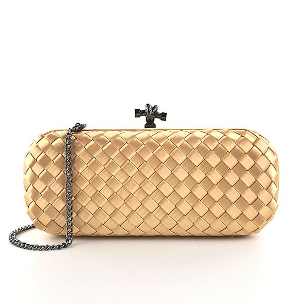 

silk hand woven handbag fashion women's dinner celebrity long banquet small bag brand new luxury crystal versatile princess mini dinner