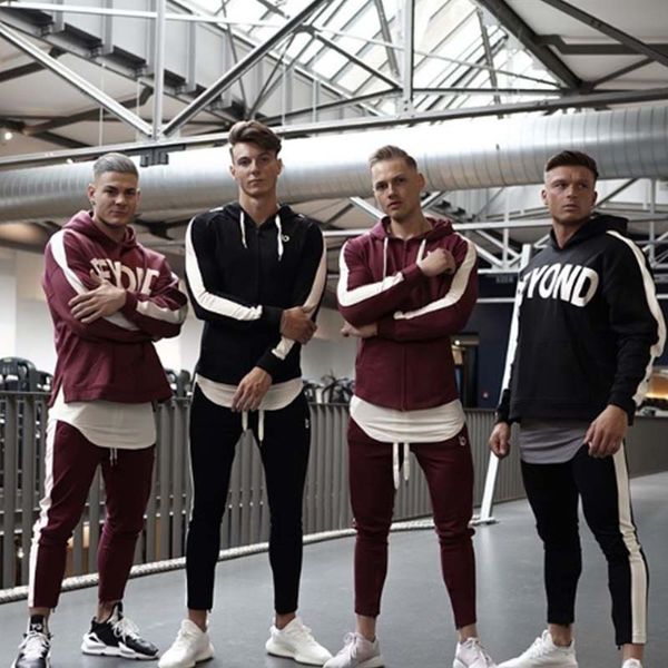 

fitness clothing oversize sweater sports running personalized printing basketball training suit men's long-sleeved t-shirt, White;black