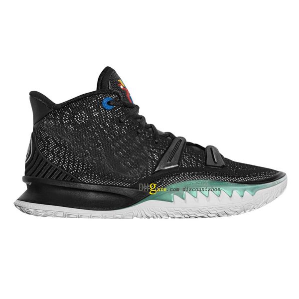

kyries 7 bk black basketball shoes mens sneakers for sale us 7-12