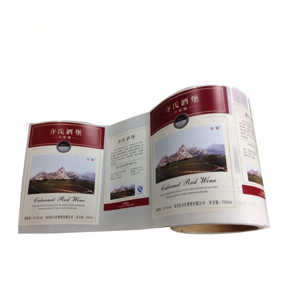 

new adhesive labels wine bottle labels stickers design custom logo printing for wholesale
