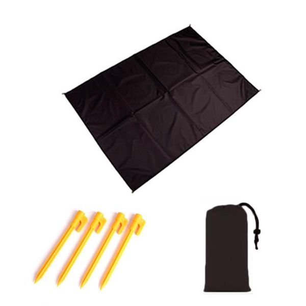 

outdoor pads waterproof mat mini folding beach carabiner solid camping outing set