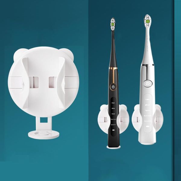 

traceless electric toothbrush body base stand rack wall-mounted handle holder organizer save space keep dry bathroom accessory holders