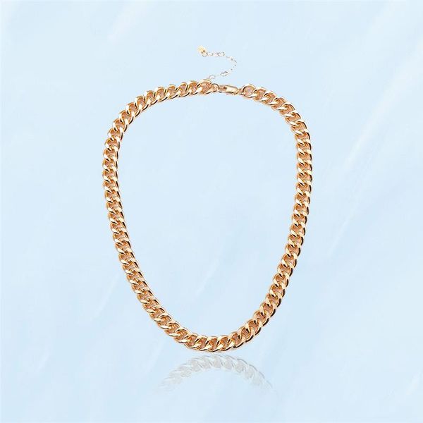 

chains hip hop women's neck exaggeration thick golden female necklace jewelry copper alloy girl gothic accessories, Silver