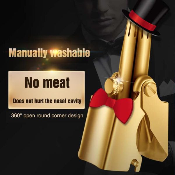 

electric nose & ear trimmers manual hair trimmer portable vibrissa razor cutter shaver washable man face care device