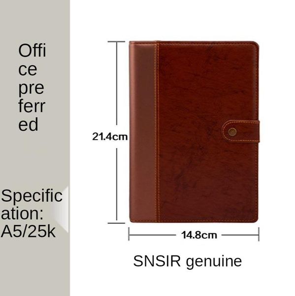 

notepads shenshi 87 business notebook stationery a5 leather creative buckle notepad retro thick planner agenda, Purple;pink