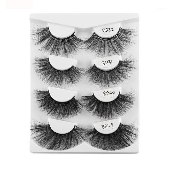 

pairs 8d mixed style 25mm long mink false eyelashes natural thick eyelash volume dramatic lashes extension eye makeup1