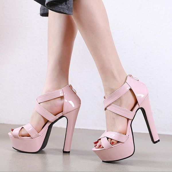 

dress shoes 2021 korean version of the thick with female sense cross waterproof platform sandals women, Black