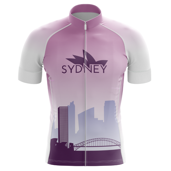 

arrival for australia sydney nsw pink men's cycling jersey summer short-sleeved bicycle shirt tyz562-01 racing jackets, Black;red