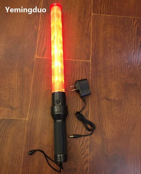 

charging style outdoor safety led traffic signal warning flashing at night fire fluorescent wand by hand light