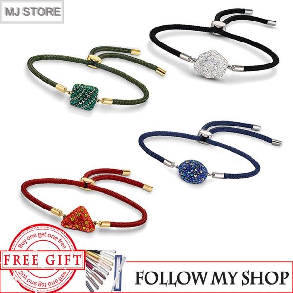 

fashion charms crystals zircon adjustable bracelet lucky red rope bangles for women party jewelry gifts charm bracelets, Golden;silver