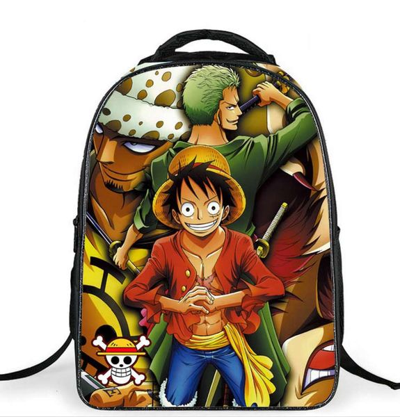 

Designer schoolbagAnime One Piece Luffy Roronoa Zoro Ace Bag Children Backpacks Kids School Bags for Teenagers Boys Cartoon Schoolbag Mochila