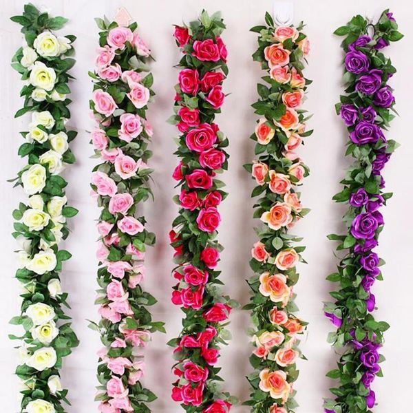 

lightweight excellent simulation rose flower vine fake eco-friendly for home decorative flowers & wreaths