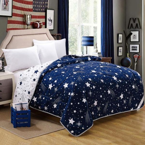 

comforters & sets 45 100% microfiber fabric summer quilts/comforter printed starry three sizes for adults