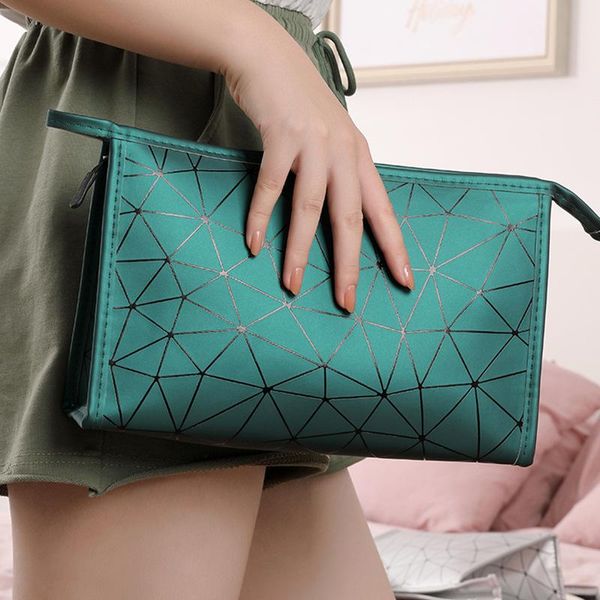 

fashion pu women make up bag waterproof travel organizer makeup toiletry kit cosmetic storgage cases handbag storage bags