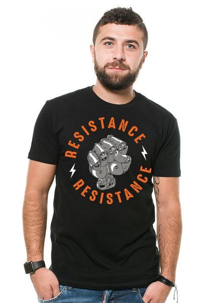 

resistance t-shirt popular culture movie inspired shirt, White;black