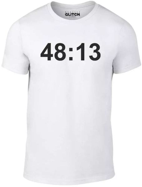

48:13 mens t-shirt music kasabian album cool gift present song, White;black
