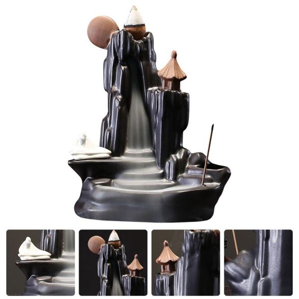 

meditation home ceramic decorations backflow smoke incense holder fragrance lamps