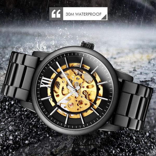 

wristwatches skmei watches men automatic mechanical tourbillon clock casual sport watch waterproof luminous wristwatch relogio masculino 924, Slivery;brown