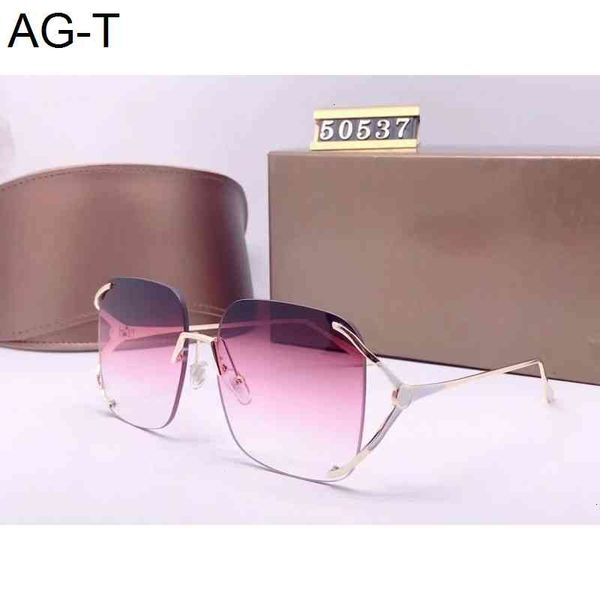 

50537 men women designer sunglasses fashion oval sunglasses uv protection lens coating mirror lens frameless color plated frame come with bo, White;black