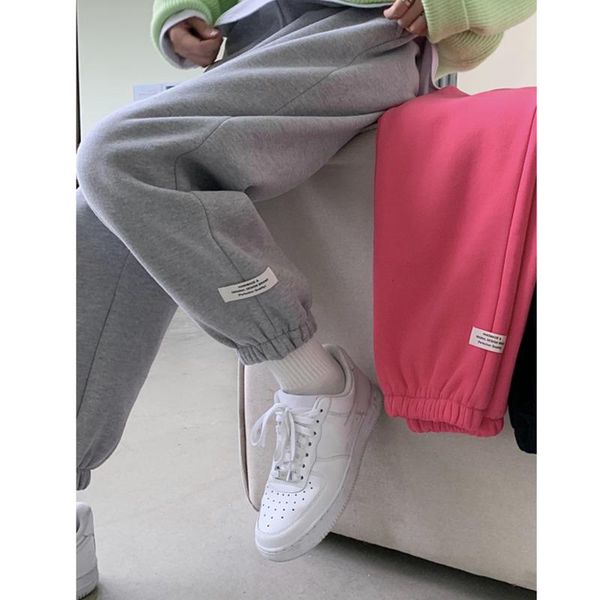

women's jeans harlan pants autumn and winter korean version 2021 cotton clip thickened high waist slim sports style leisure long, Blue